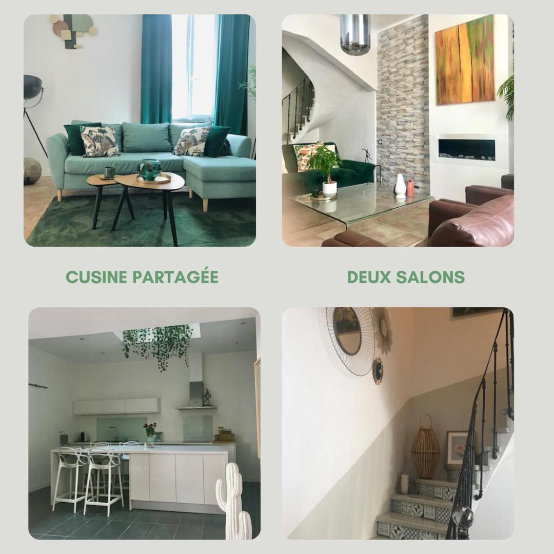 Notre Maison Aux Volets Bleus Ouveillan Bagian luar foto